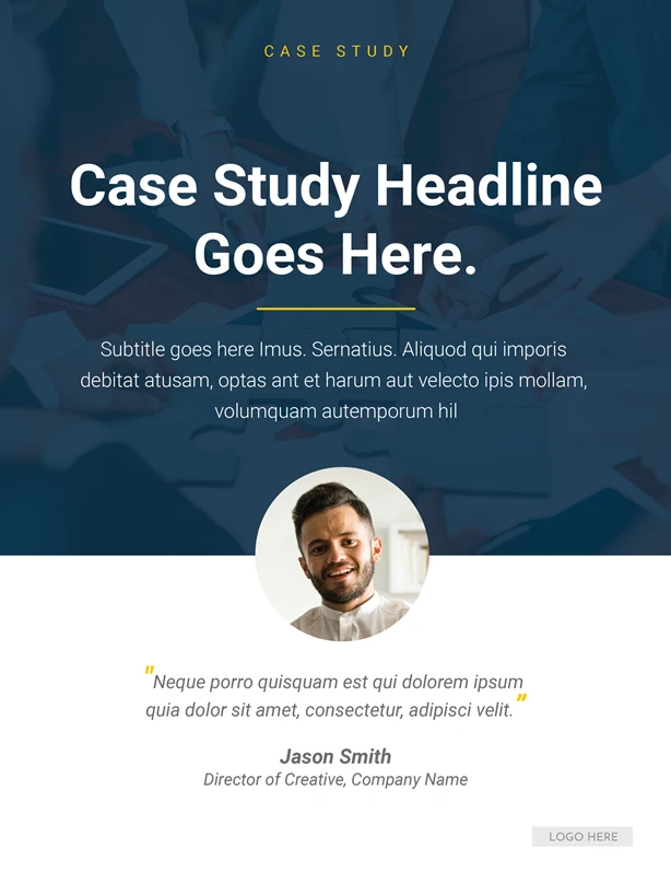 Printed Case Study Crisp look