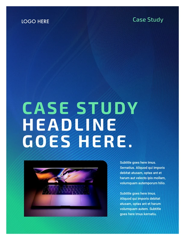 Printed Case Study Tech look