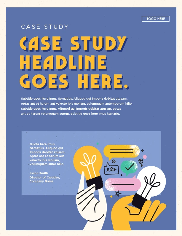 Printed Case Study look